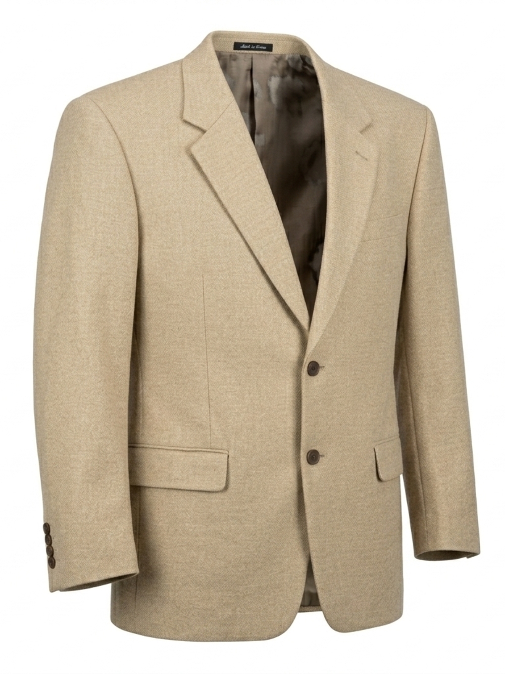 Alfani Men’s Tan Wool Blend Two-Button Blazer Sport Coat - Size 42L - Picture 2 of 5